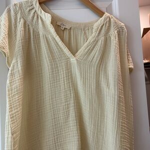Cream Women's Top